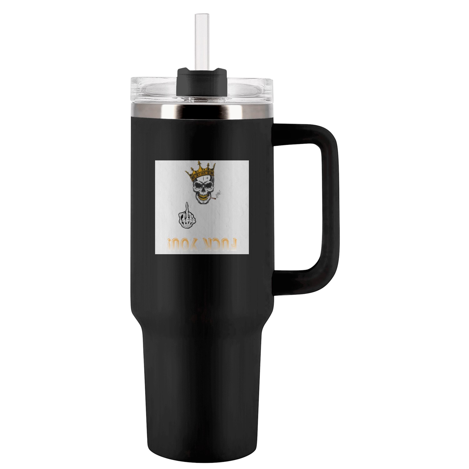 FU Mr.Za Tumblers 40 Oz With Handle