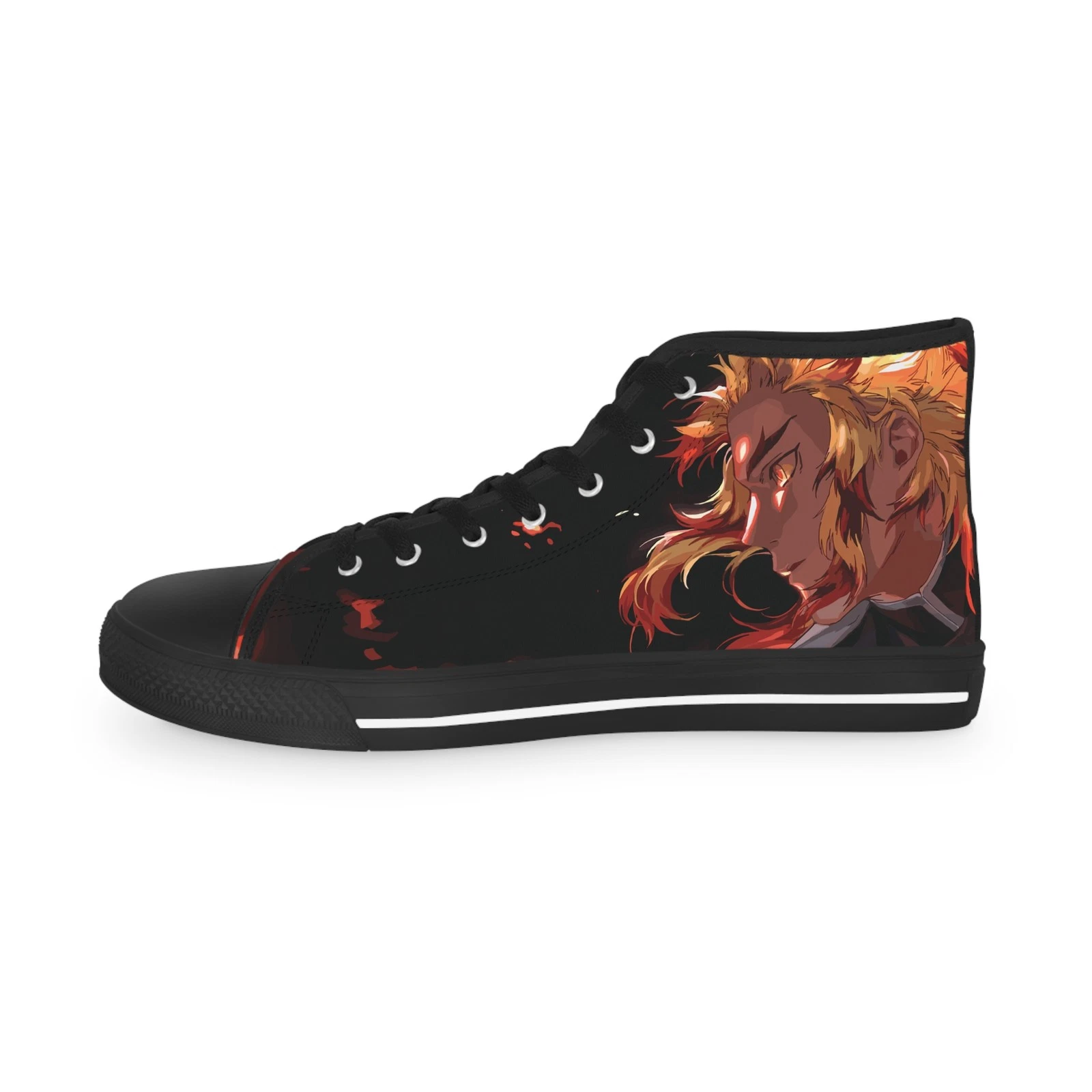 Men High Top Sneakers shoes ryojuro Kyo Rengokoo demon fan art anime manga
