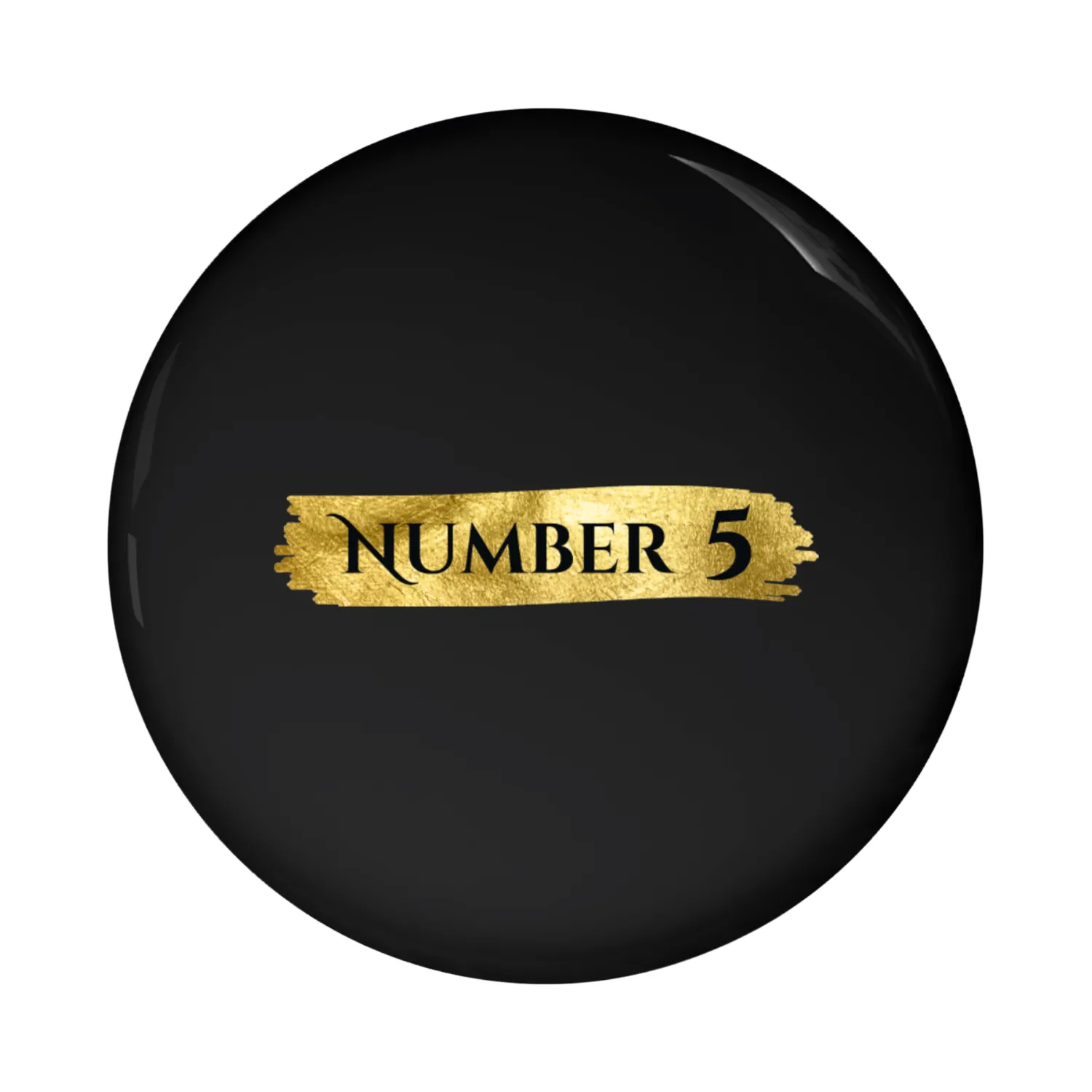 Golden Number 5 - Position Five Pin Buttons