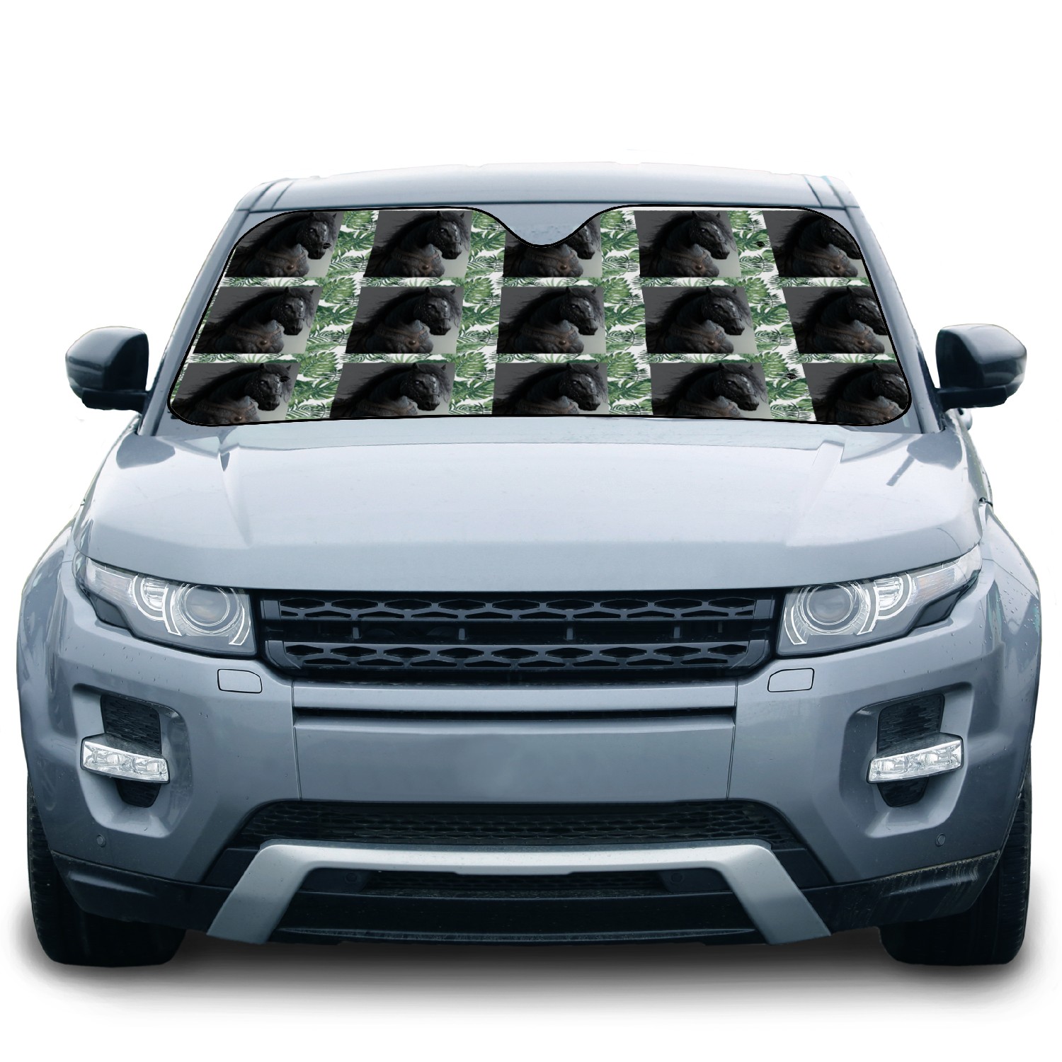 Chaos fantasy beast black horse Car Sun Shades