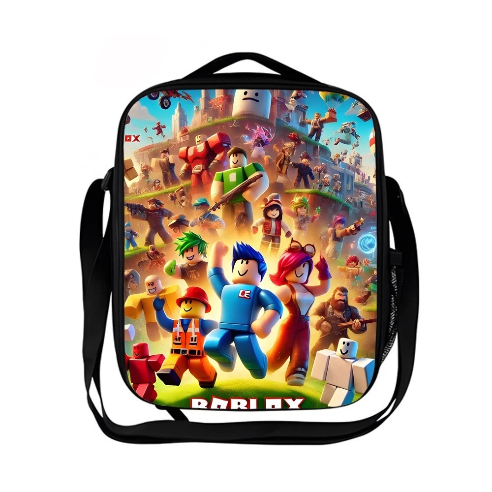 Roblox Kids Lunch Bag, School Picnic Bag
