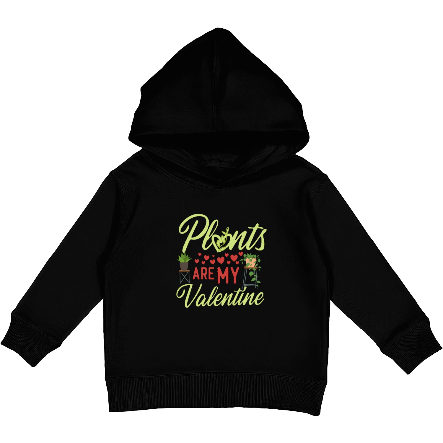 Plant Lover Gardening Valentines Kids Pullover Hoodies