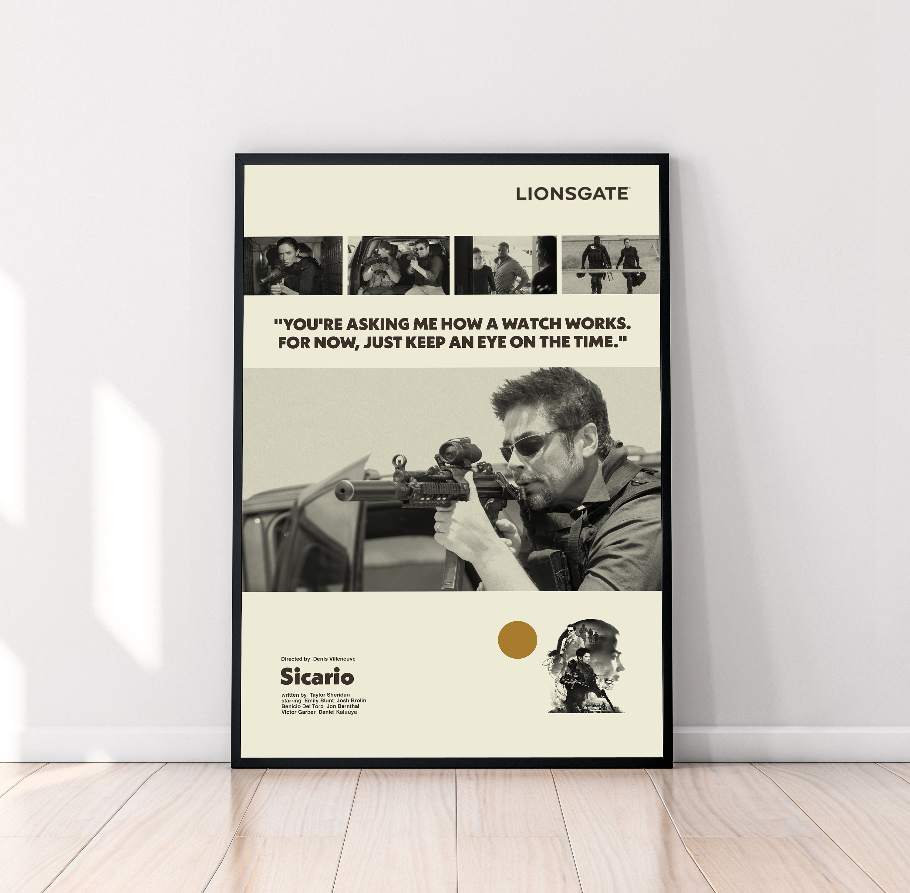 Sicario Poster, Sicario Print, Denis Villeneuve, Movie Poster, Minimalist Art, Vintage Poster, Modern Art, Midcentury Poster, Wall Decor