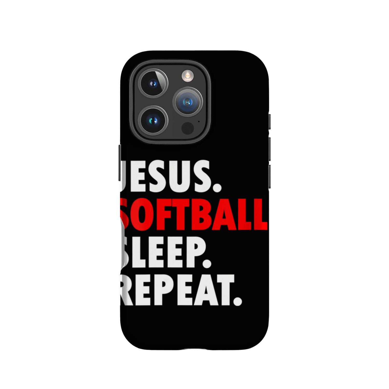 Jesus Softball Sleep Repeat - Novelty Hobby IPhone Cases