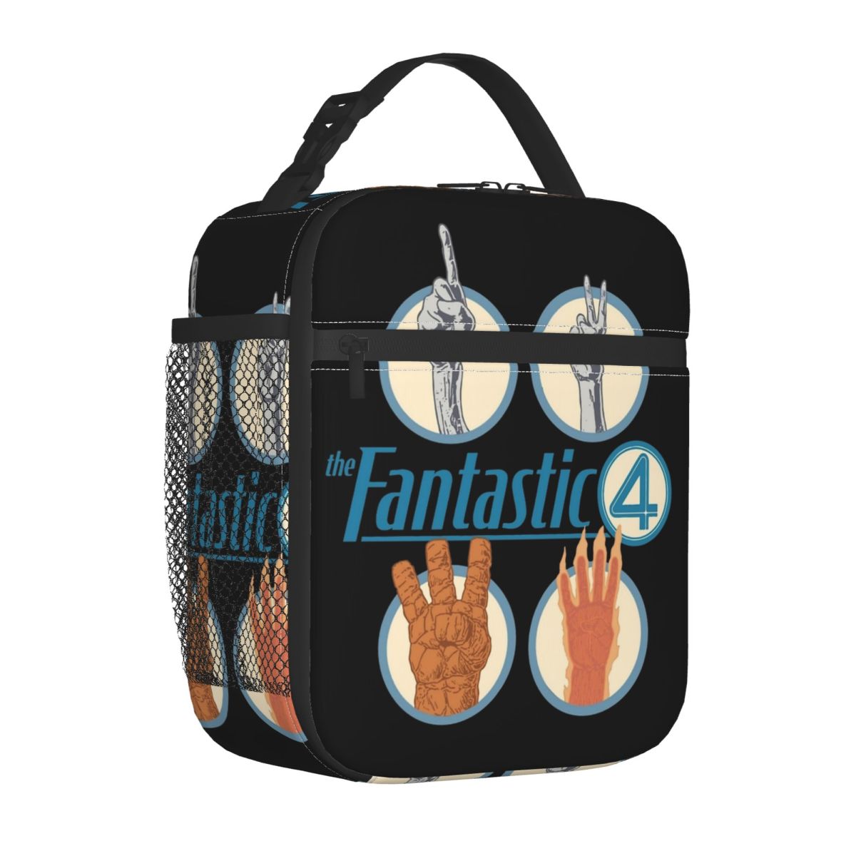 Fantastic Four Insulated Kids Lunch Bag Thermal Meal Container Portable Lunch Box Tote Food Bag