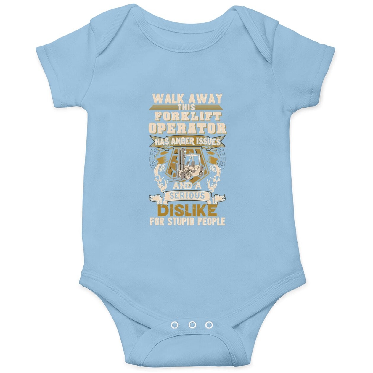 Forklift Operator Baby Bodysuit Sarcastic Forklift Operator - Walk Away This Forklift Operator Baby Bodysuit For Women
