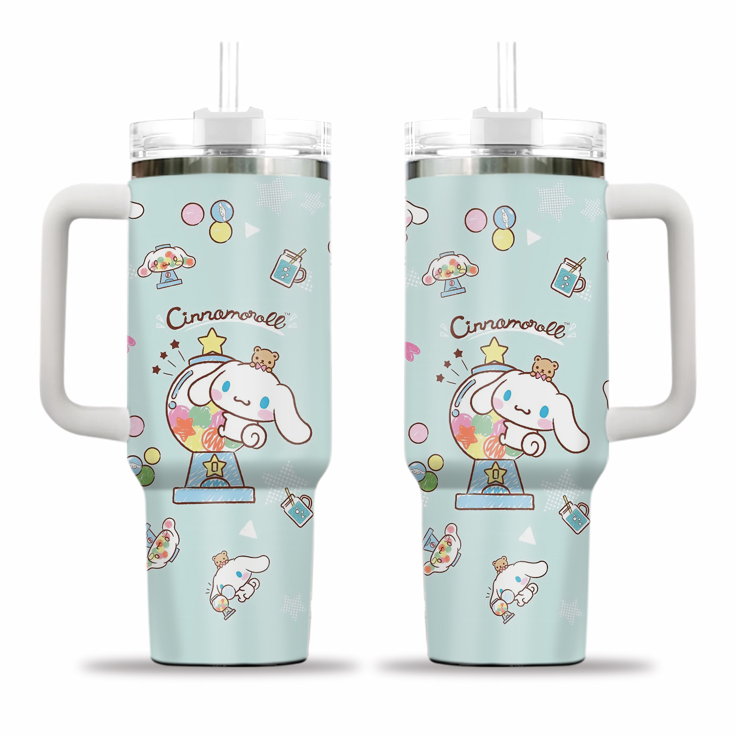Cinnamoroll Kawaii Tumblers 40 oz With Handle | Christmas Gift