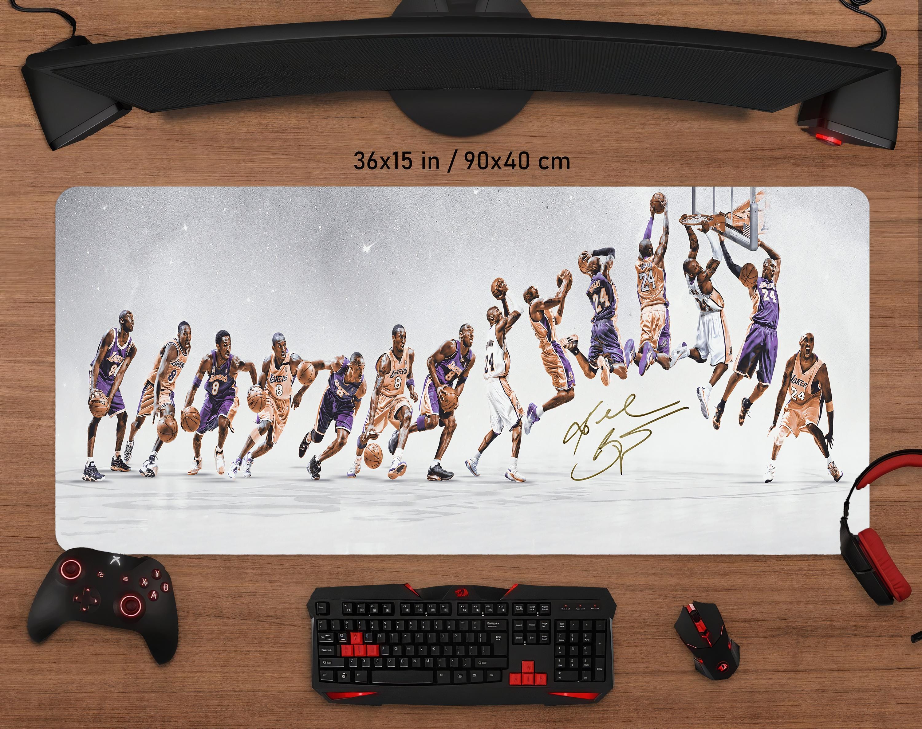 Kobe Bryant Gaming Desk Mat Vivid Print, Stitched Edge