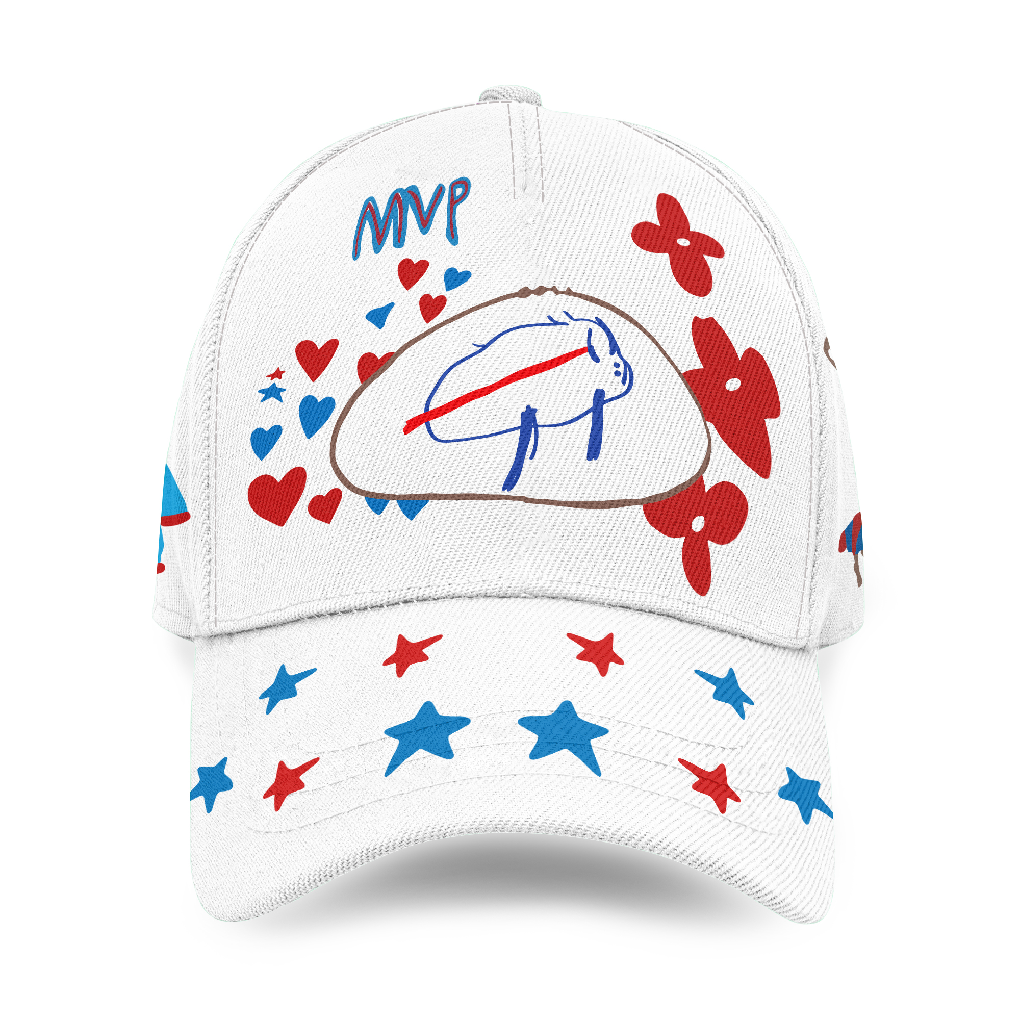 Bills 2026 “Billustration” White Cap