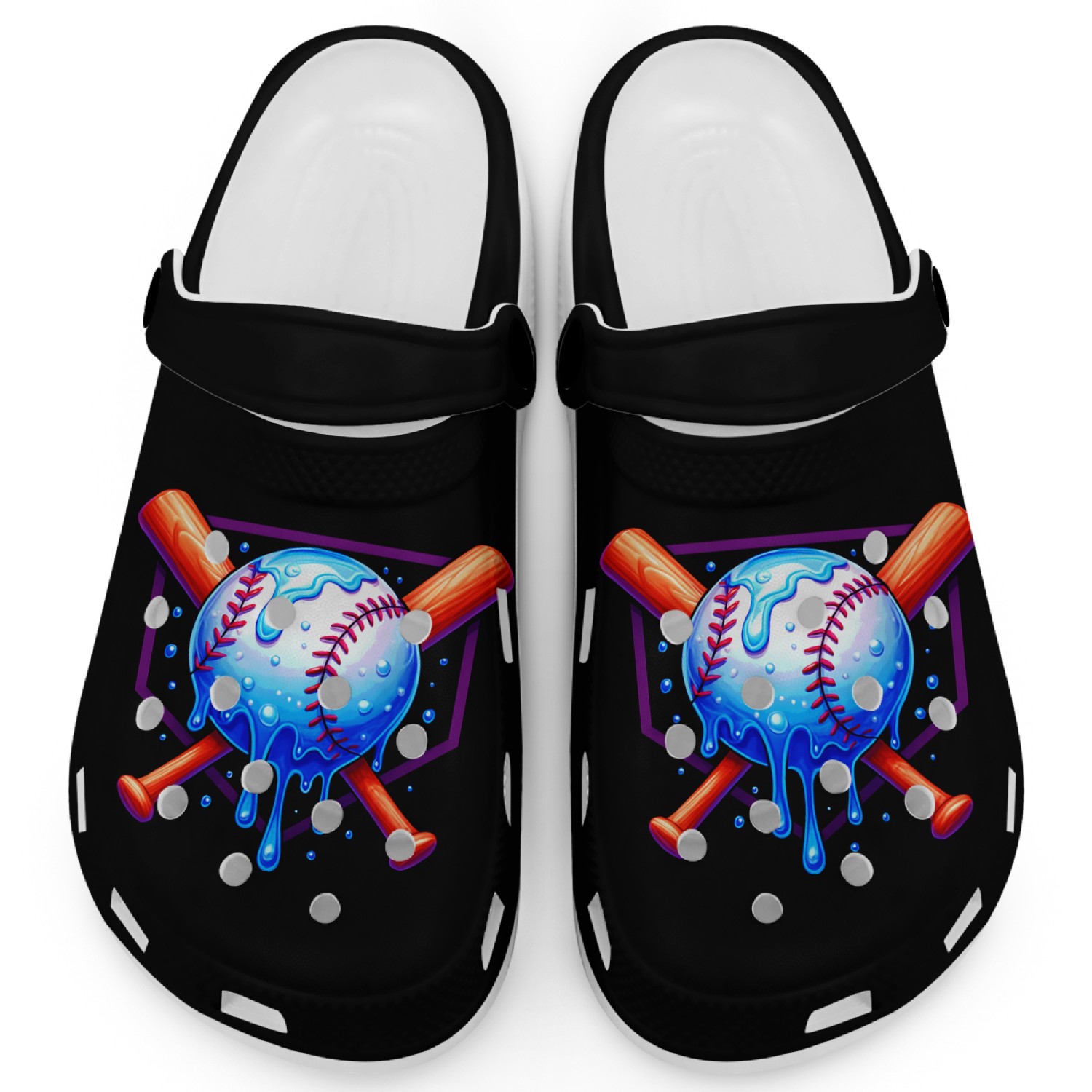 Baseball Drip For Boys Ice Cream Drip Clogs