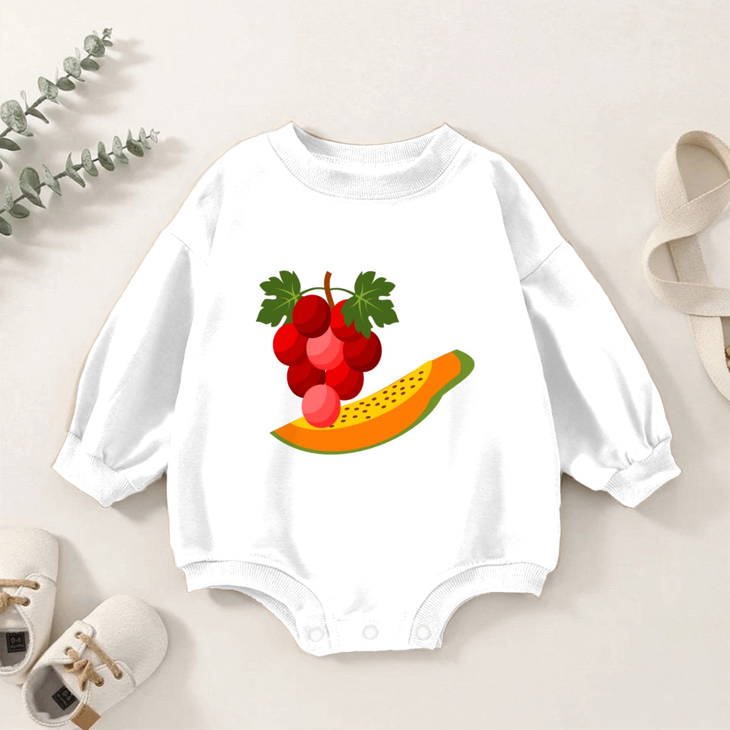 Fruit Fiesta Fruit Baby Romper Sweatshirts for Mens Wormen Kids an