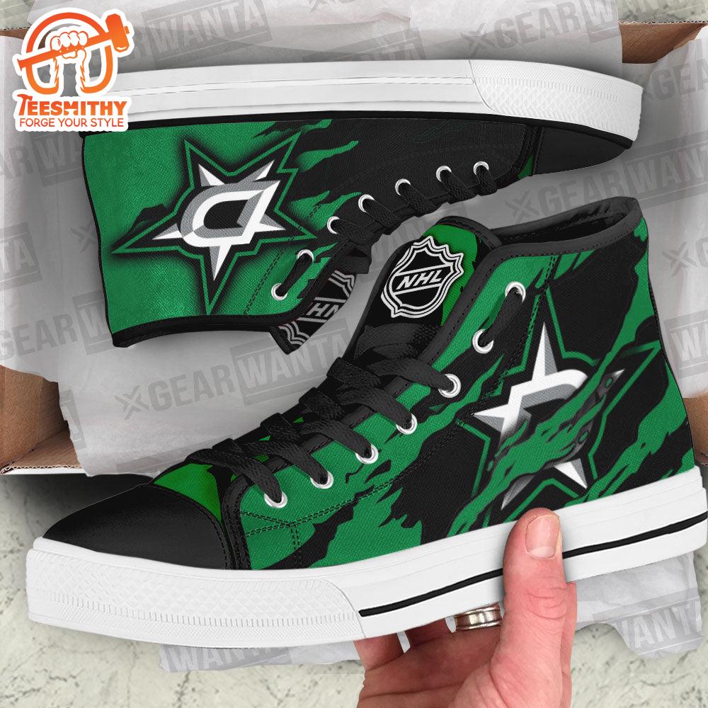Dallas Stars Men's High Top Sneakers