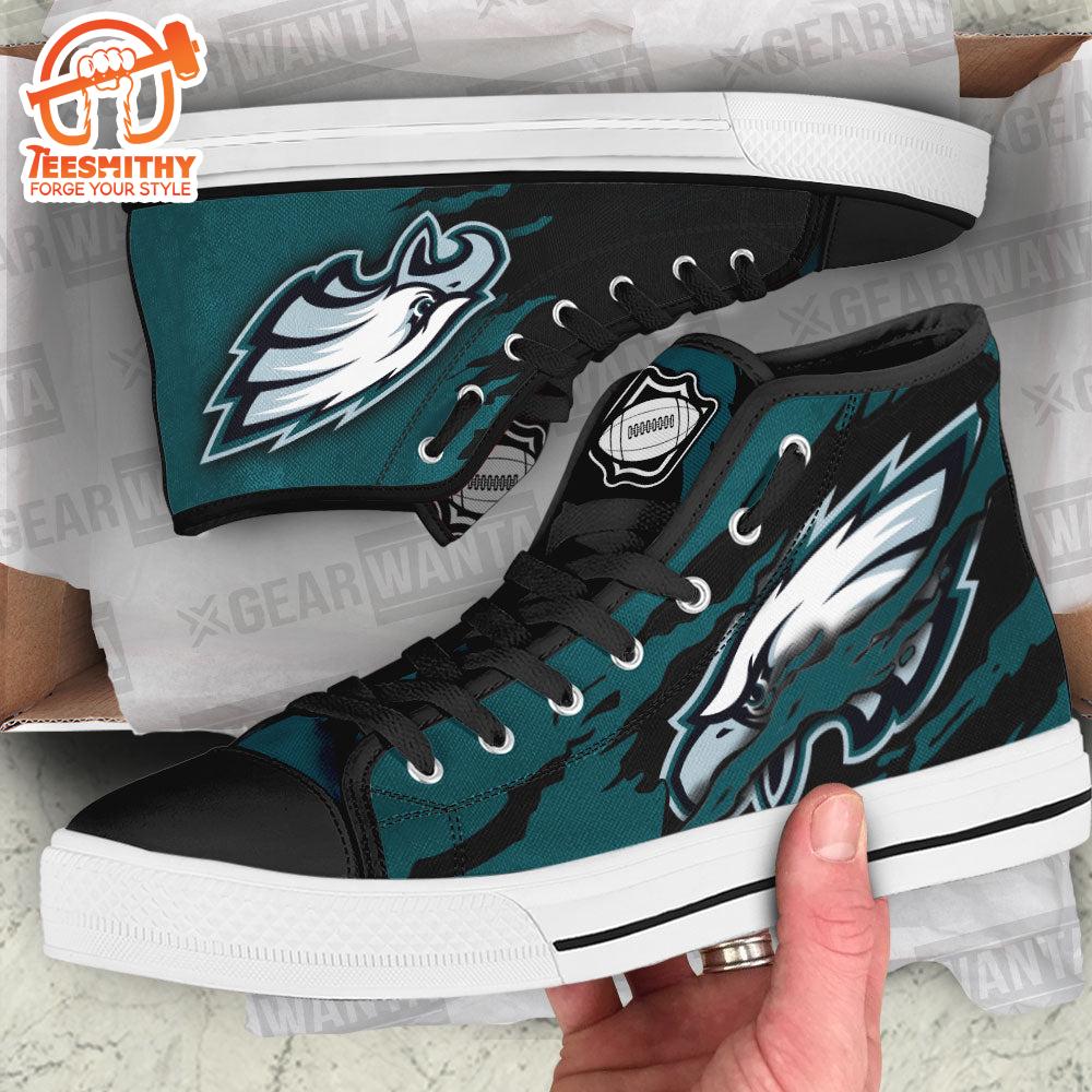 Philadelphia Eagles High Top Shoes For Fans