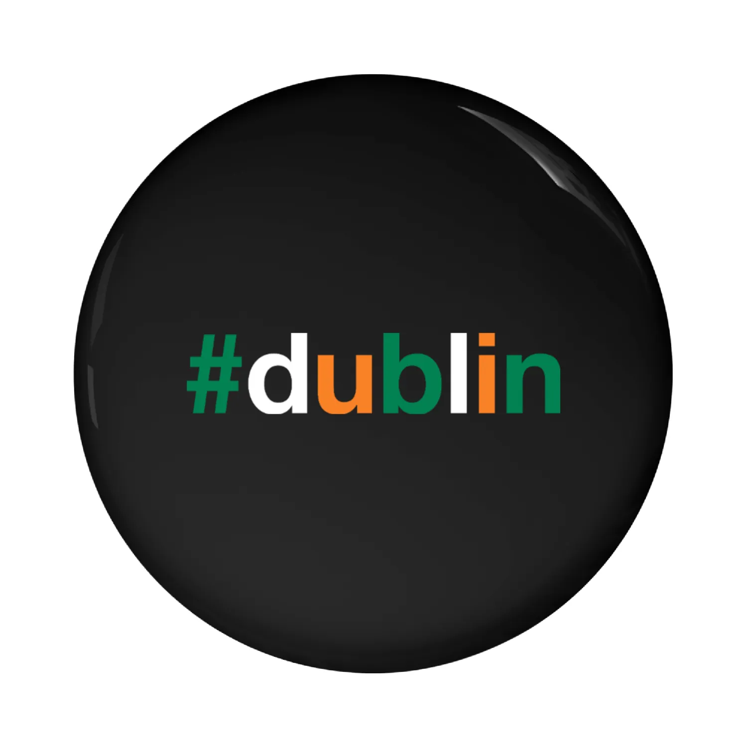 DUBLIN Irish Flag Pin Buttons