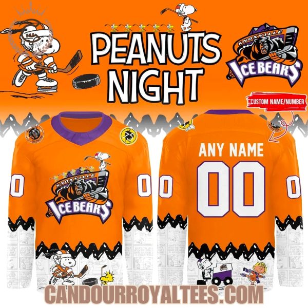 Knoxvillde Ice Bearss Peanutss Night 2026 Hockey Jersey