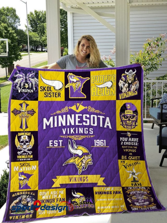 Minnesota Vikings Blanket And Quilt Gift For Fans