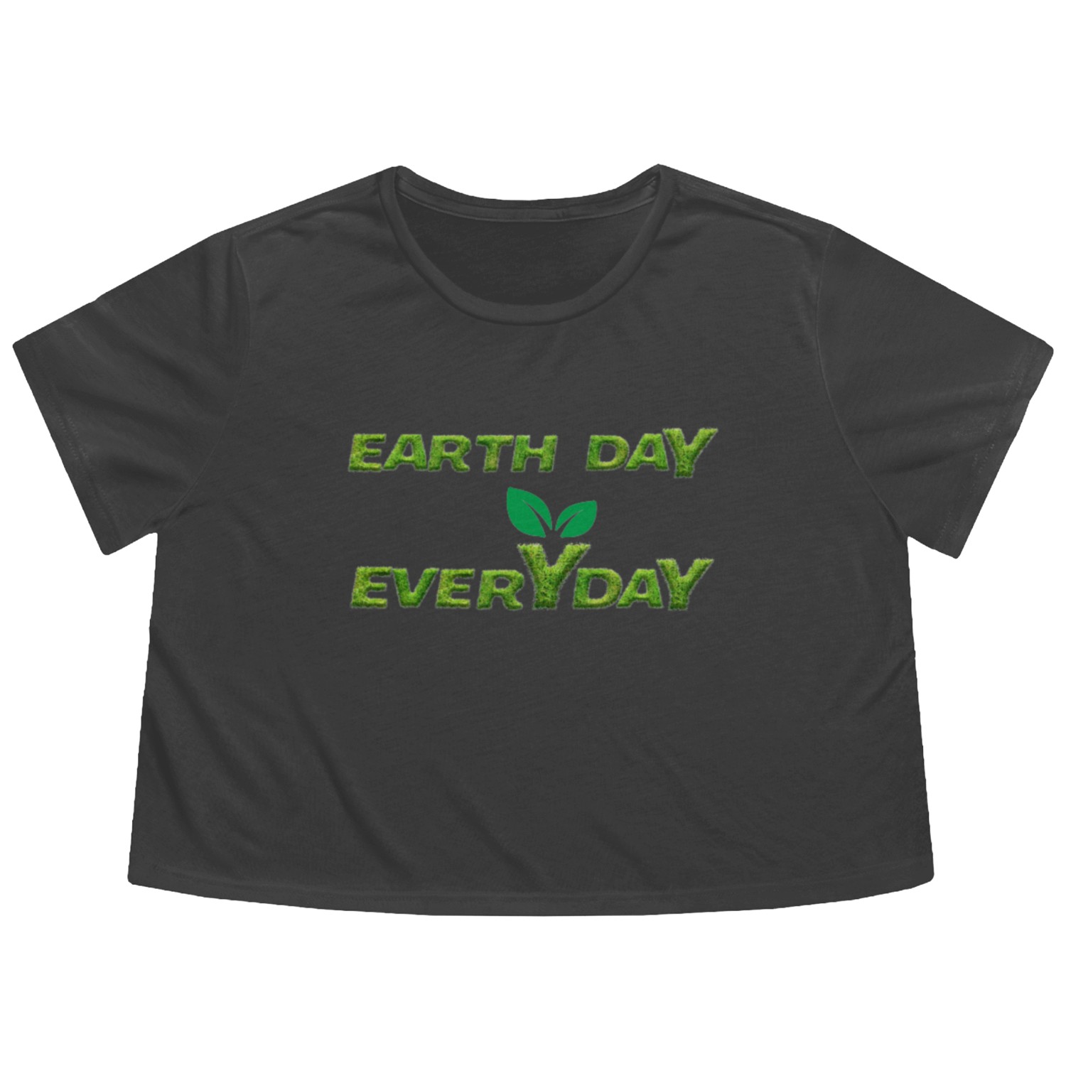 Earth day everyday Flowy Cropped Tees