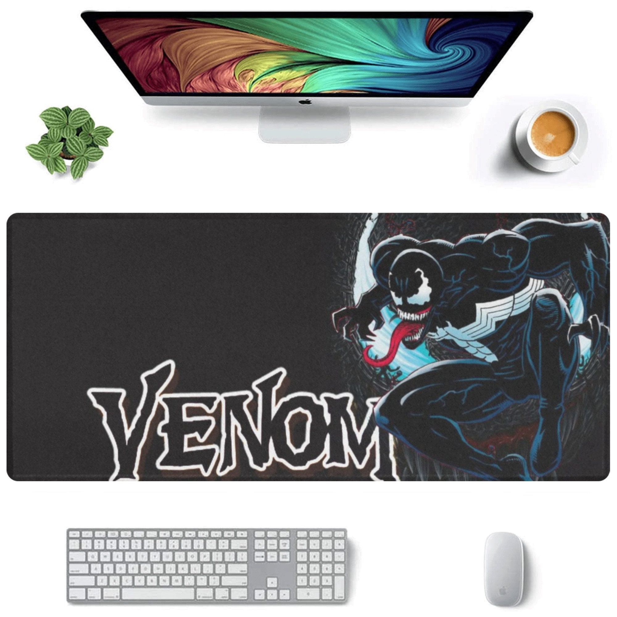 Venom Desk Mat Suitable for Gamers, Content Creators, and Others