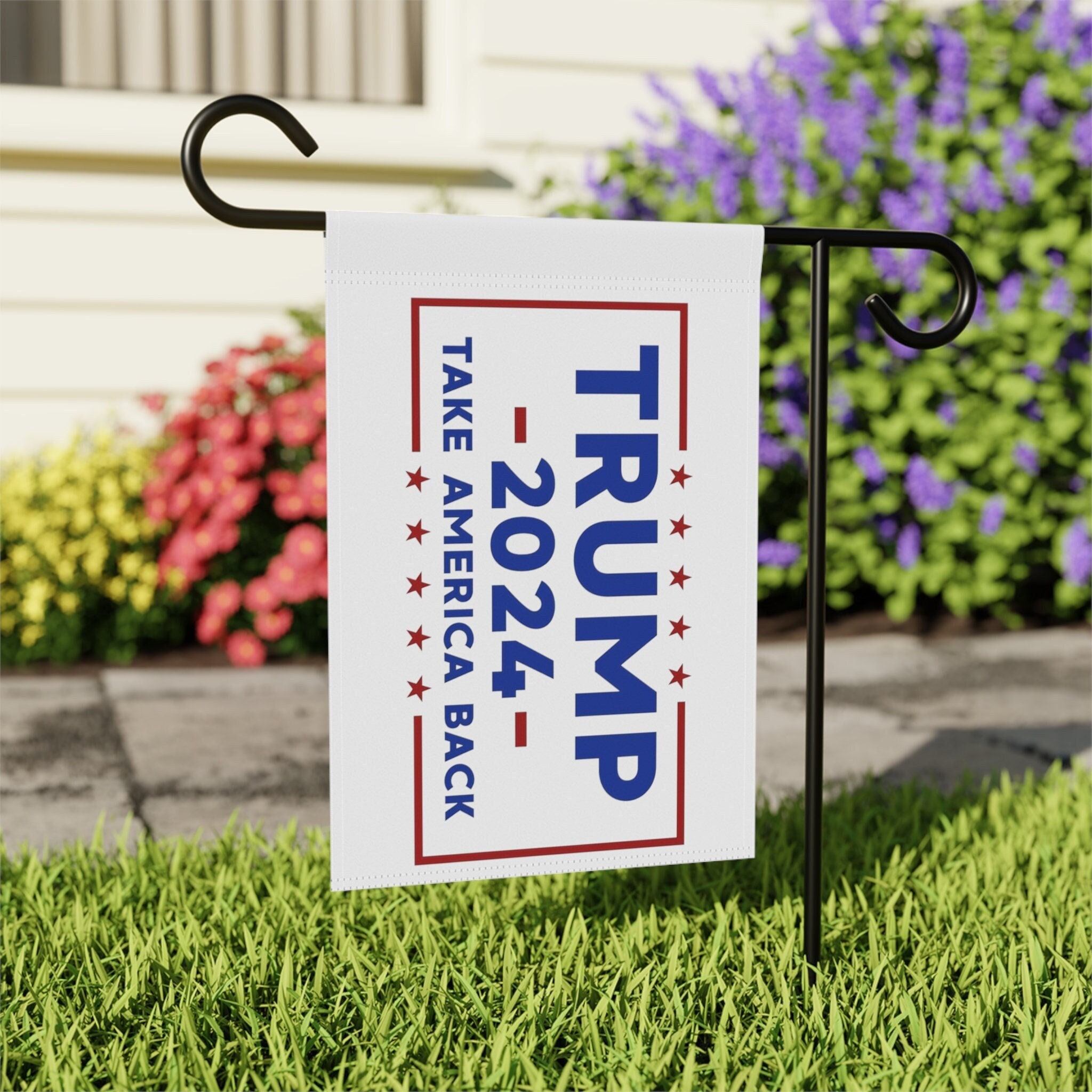 Trump 2024 Campaign Garden Banner, MAGA, Take America Back