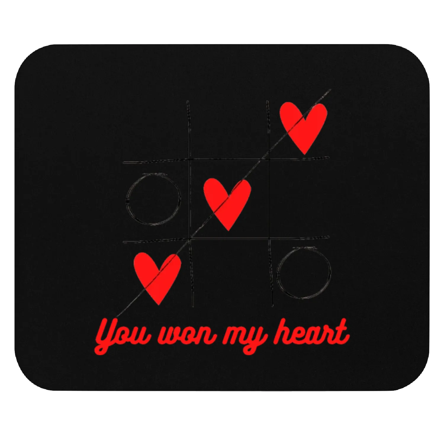 You won my heart Mouse Pads