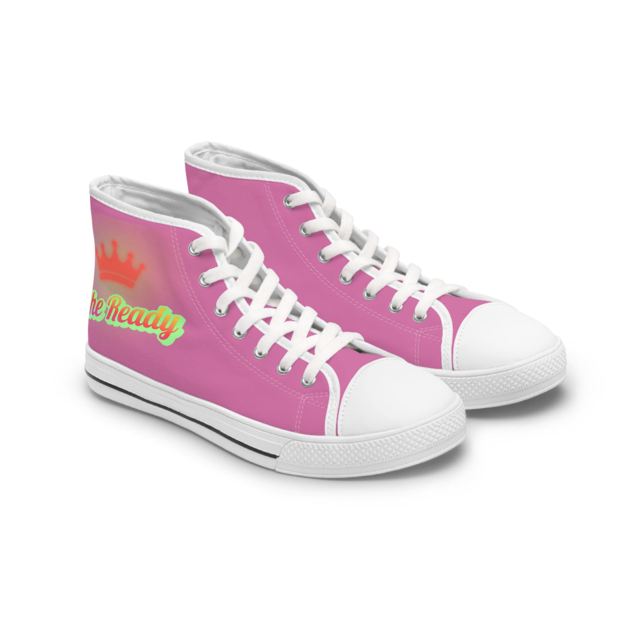 Pink She Ready Madam President Women's High Top Sneakers