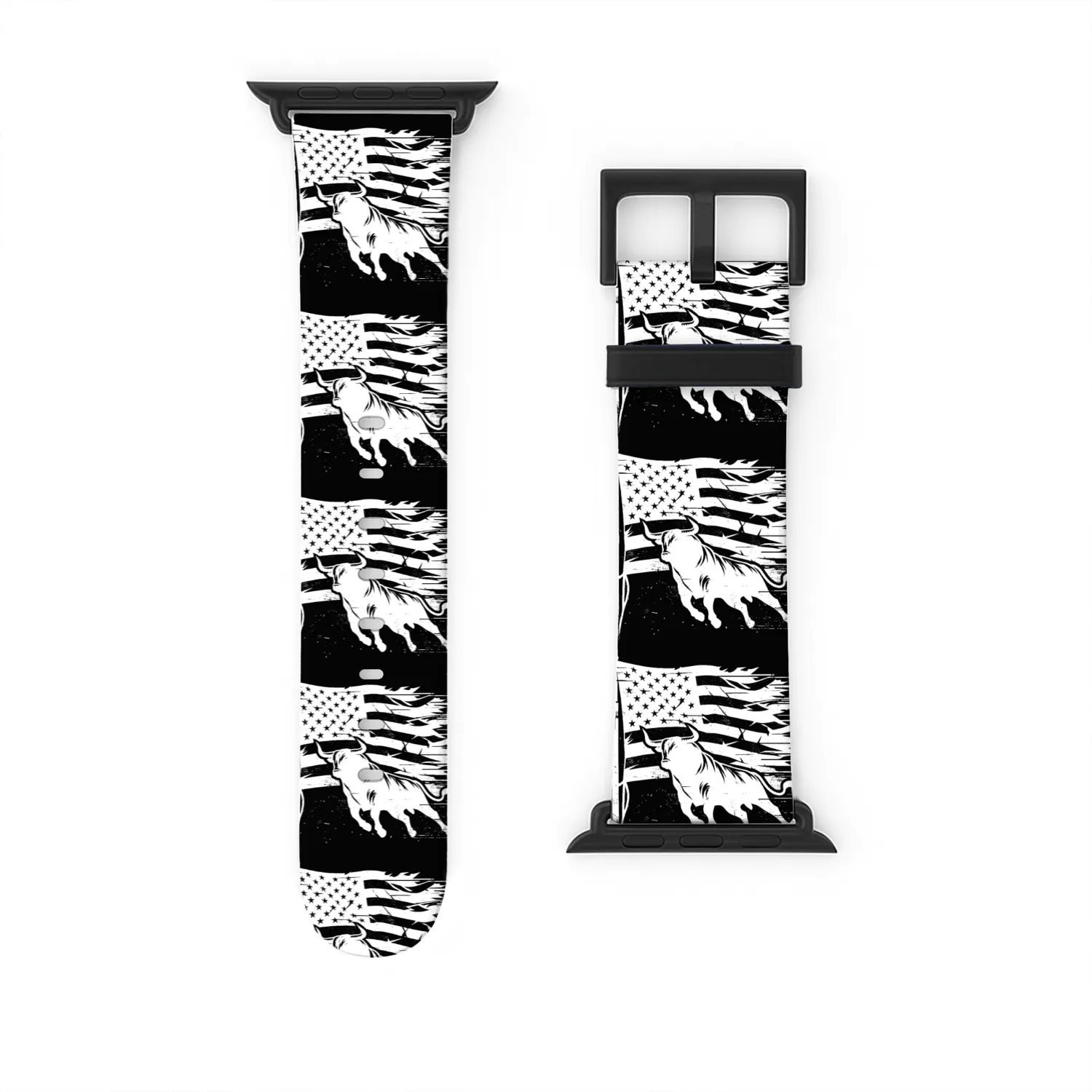 Rodeo Bull Riding Livestock Show Farmer Cattle Watch Bands For Apple Watch
