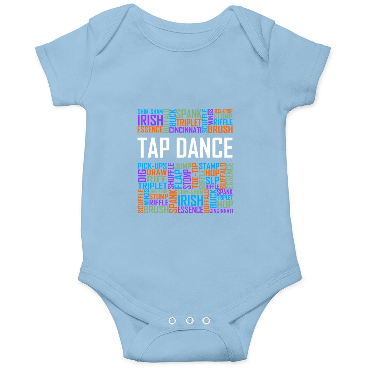 Tap Dance Words Lover Baby Bodysuit