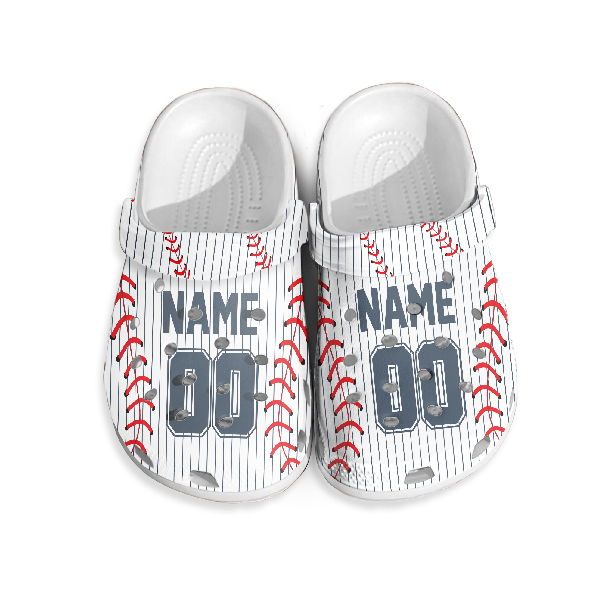 Clogs for kid's and Family, Custom name and number Baseball Clog