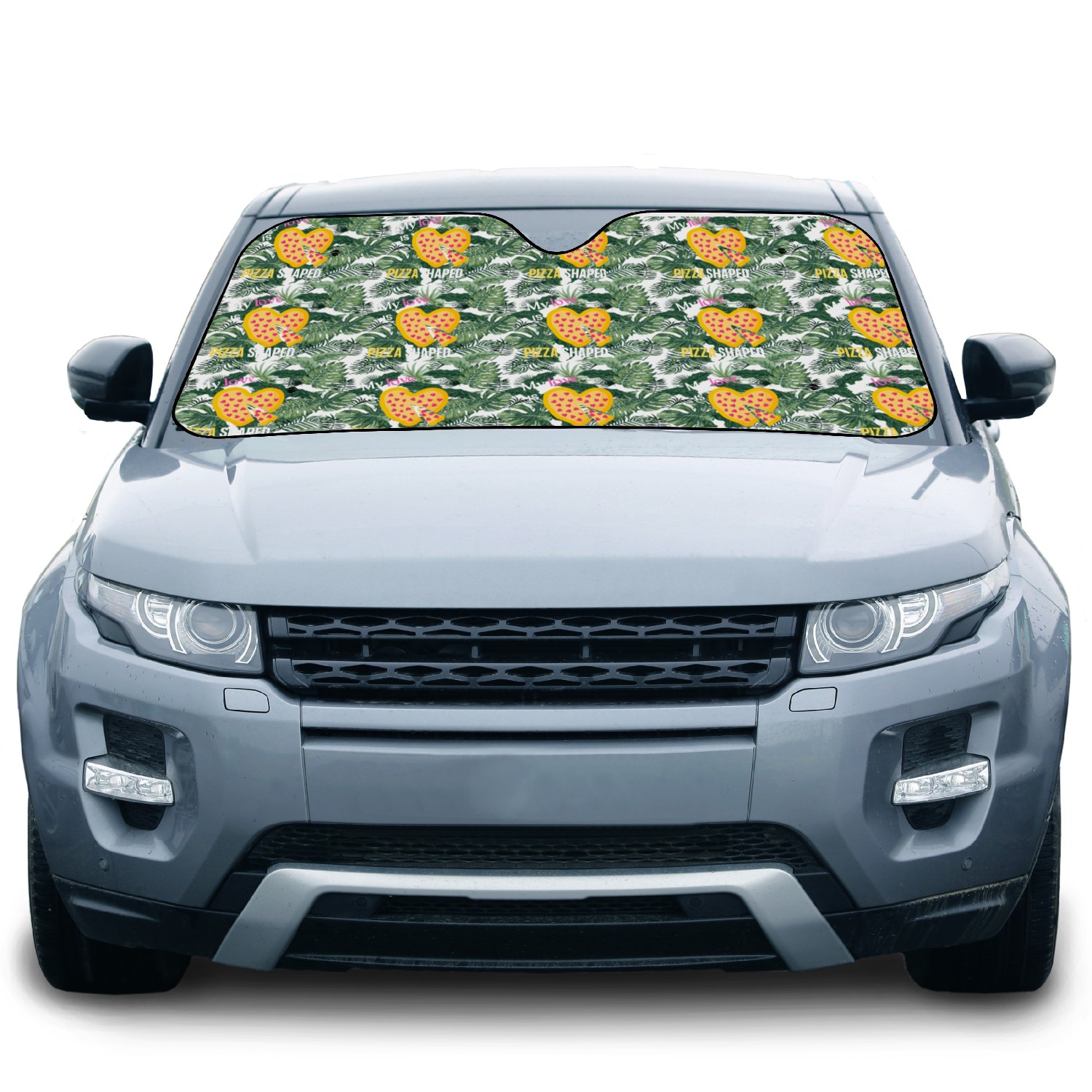 My Love Is Pizza Shaped Car Sun Shades