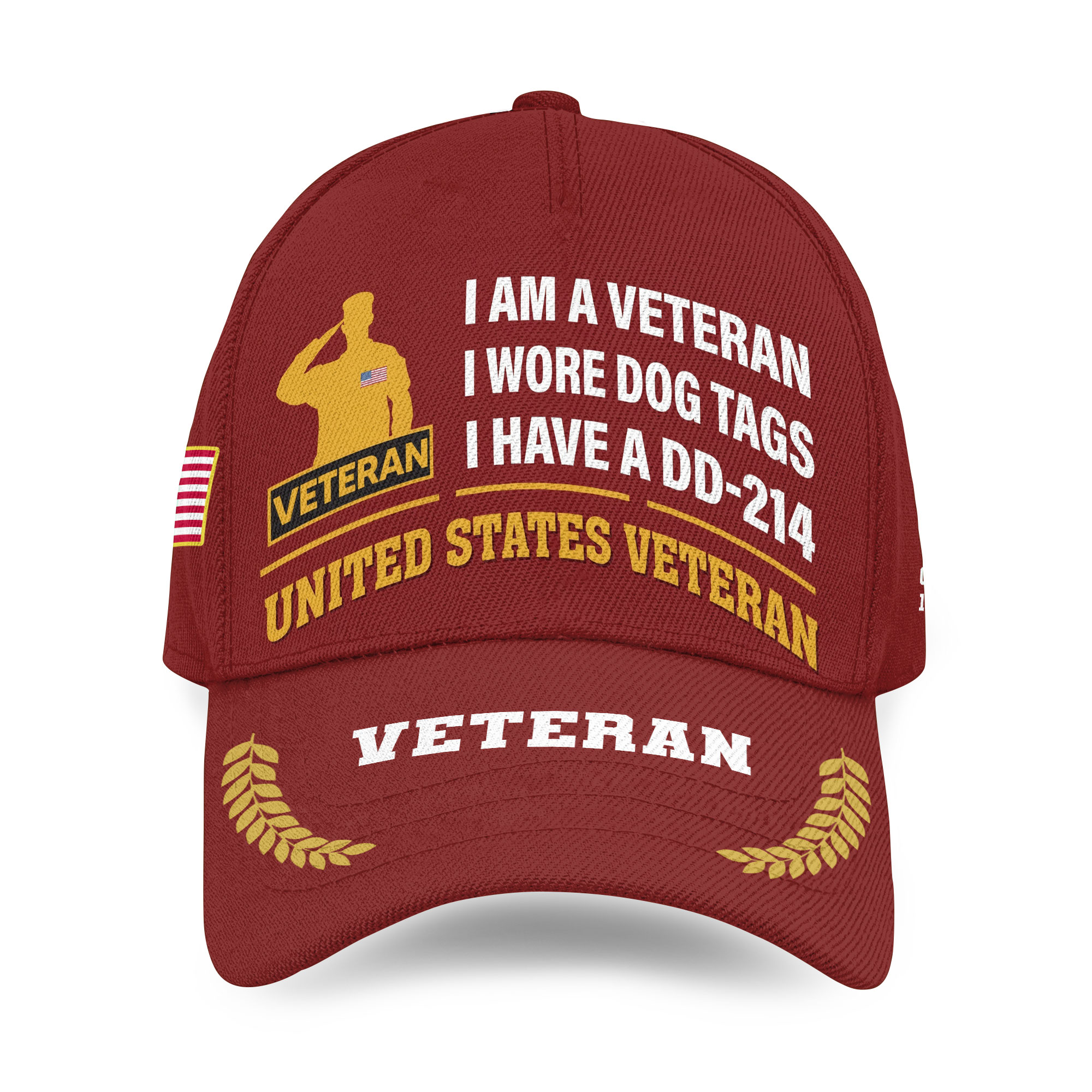 DD214 Veterans Hat Patriotic Ball Cap Military Hat Cap