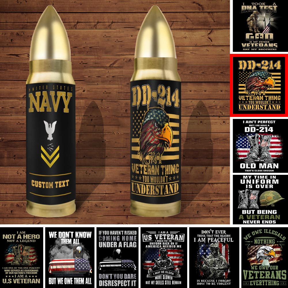 Customized U.S.Navy Quotes Bullet Tumbler