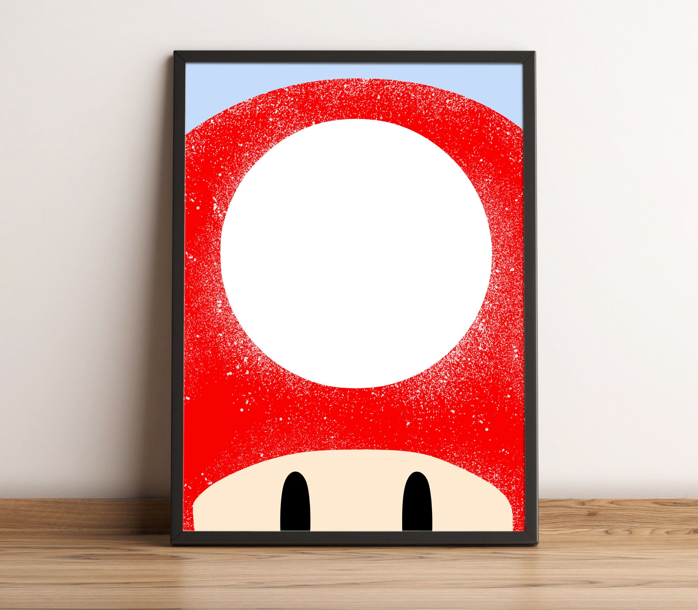 1 UP Mushroom | Toad Poster - Video Game Art Print - Gaming Gift