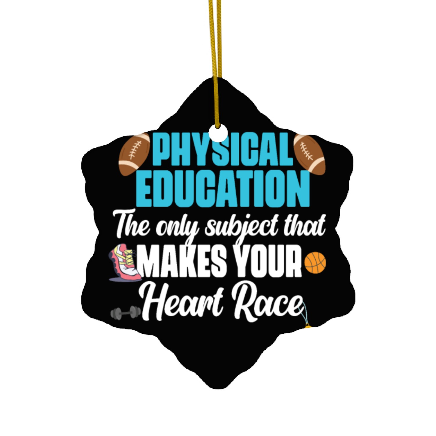 Physical Education Phys Ed PE Teacher Ceramic Ornaments