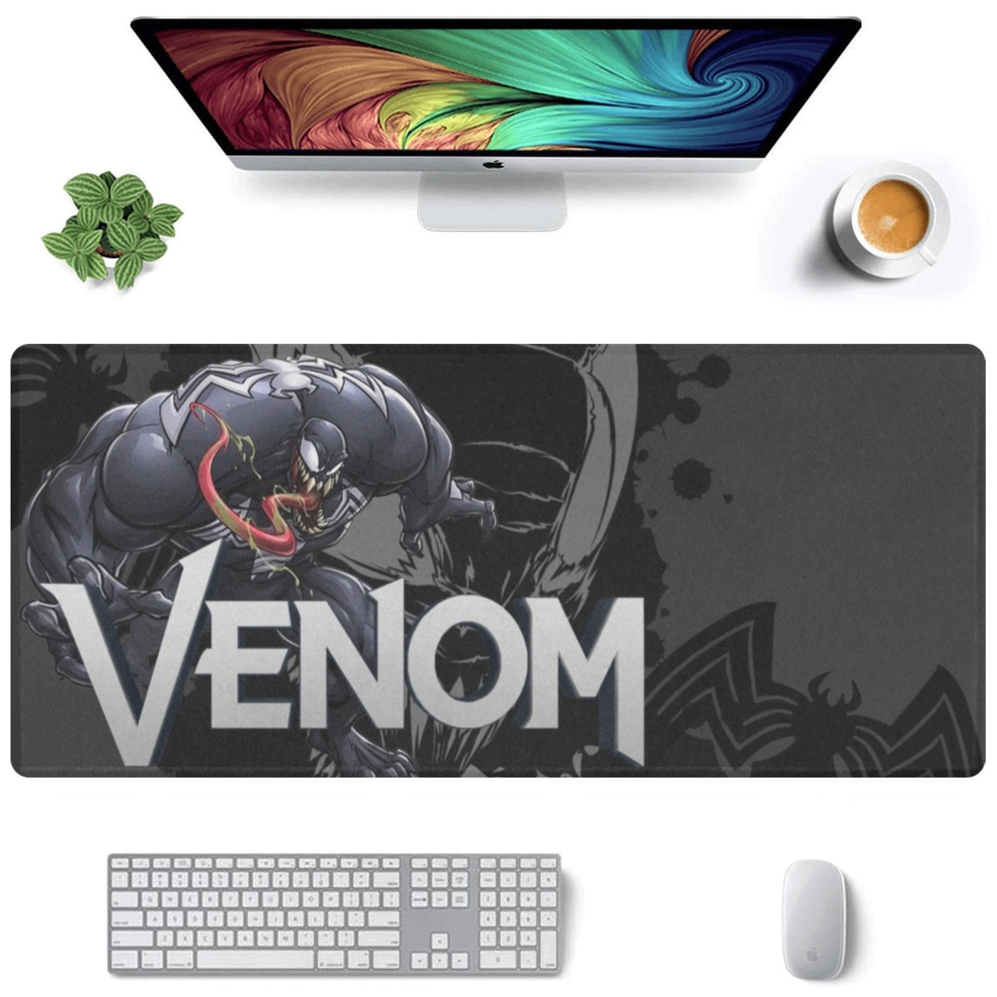 Venom Desk Mat Suitable for Gamers, Content Creators, and Others