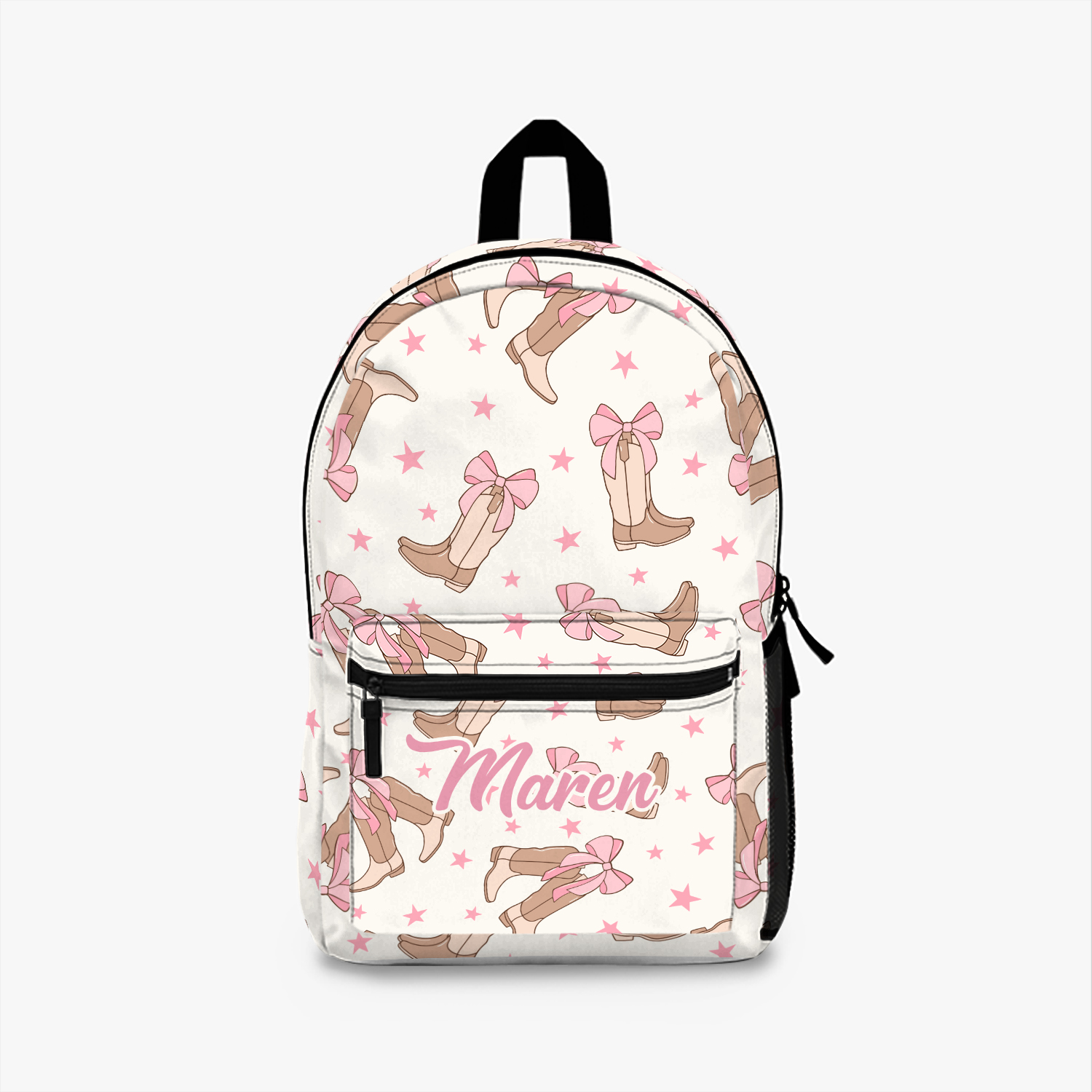 Personalized Cowgirl Boots Backpack with Custom Name