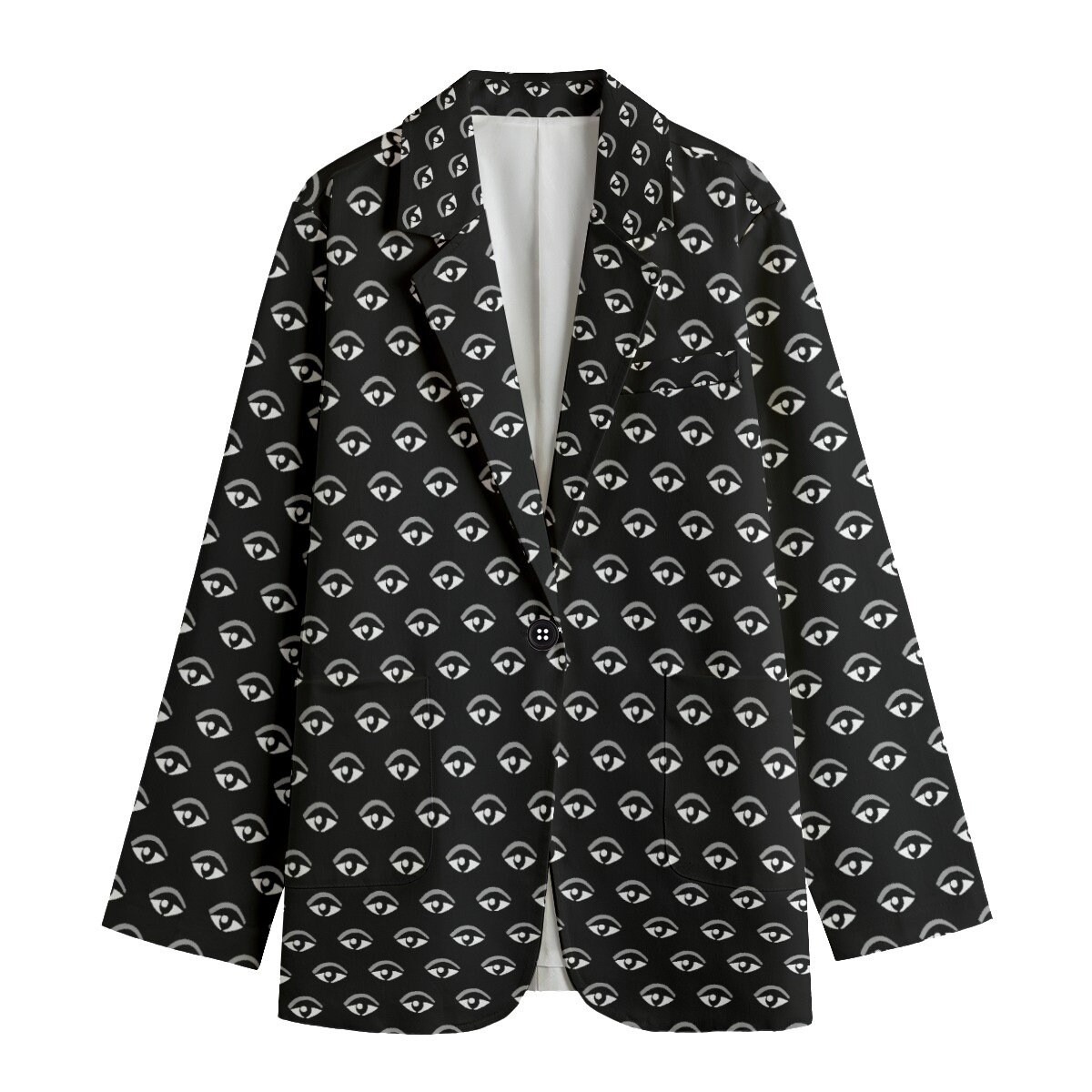 Women's Leisure Blazer, A thousand eyes Blazer, Ancient protection Blazer, eyes Blazer, protection Blazer, casual blazer, Leisure Blazer