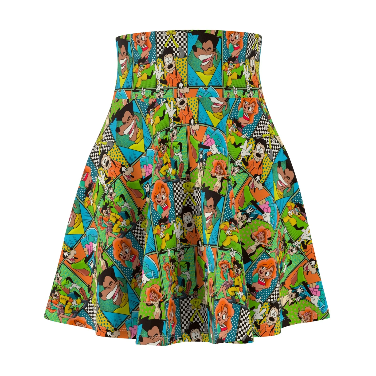 Goofy Movie Women's Skater Skirt, Gift for Her