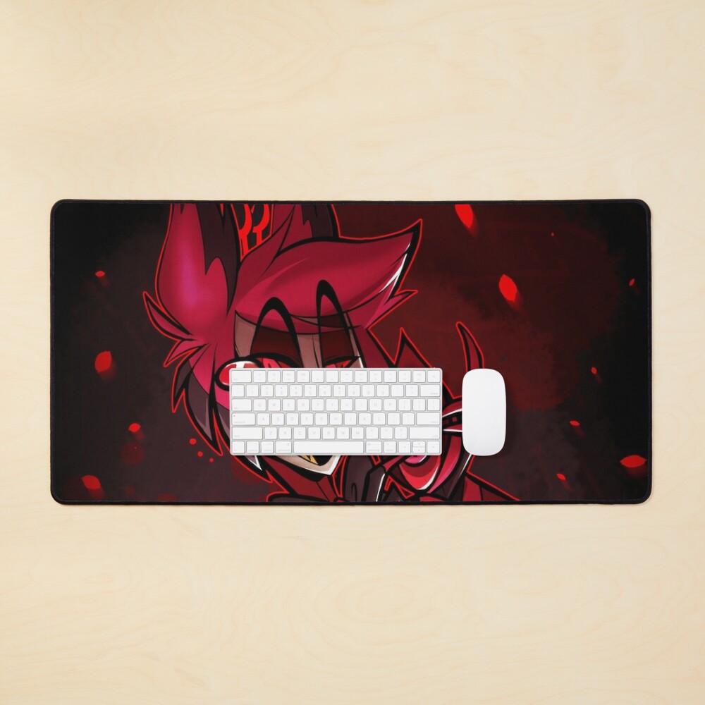 Alastor Hazbin Hotel Desk Mat, Hazbin Hotel Decor