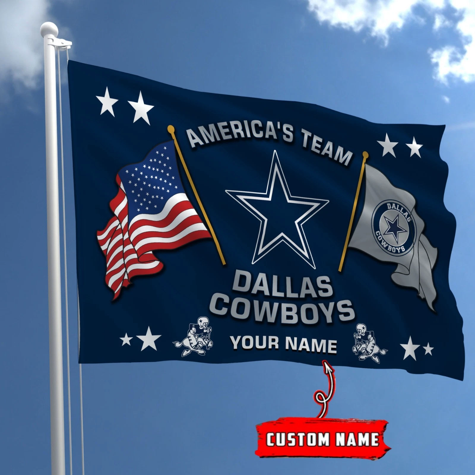 Custom Dallas Football Team Cowboyss Flag