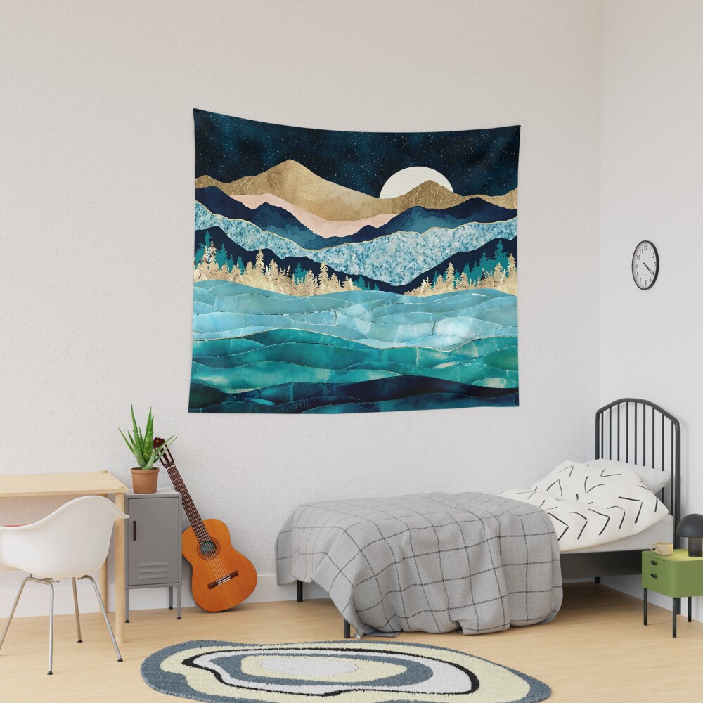 Midnight Ocean Tapestry