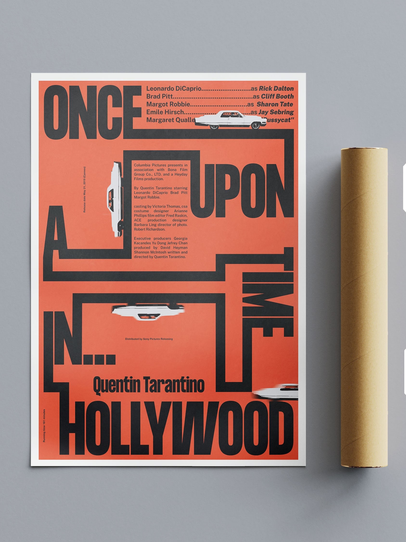 Once Upon A Time In Hollywood Reimagined Movie Poster