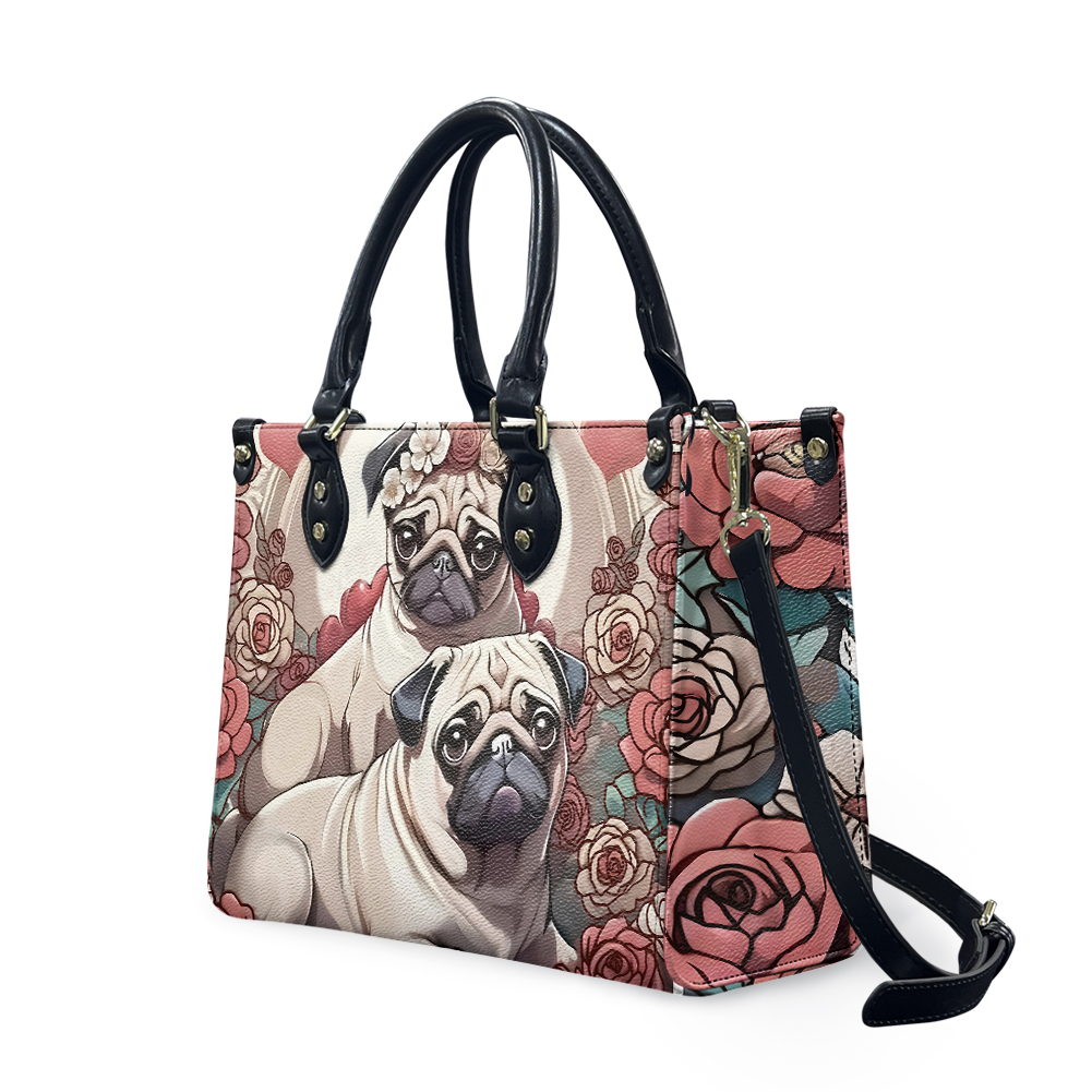 pugs Leather Bags, Dog Lover Gift, Gift for Women