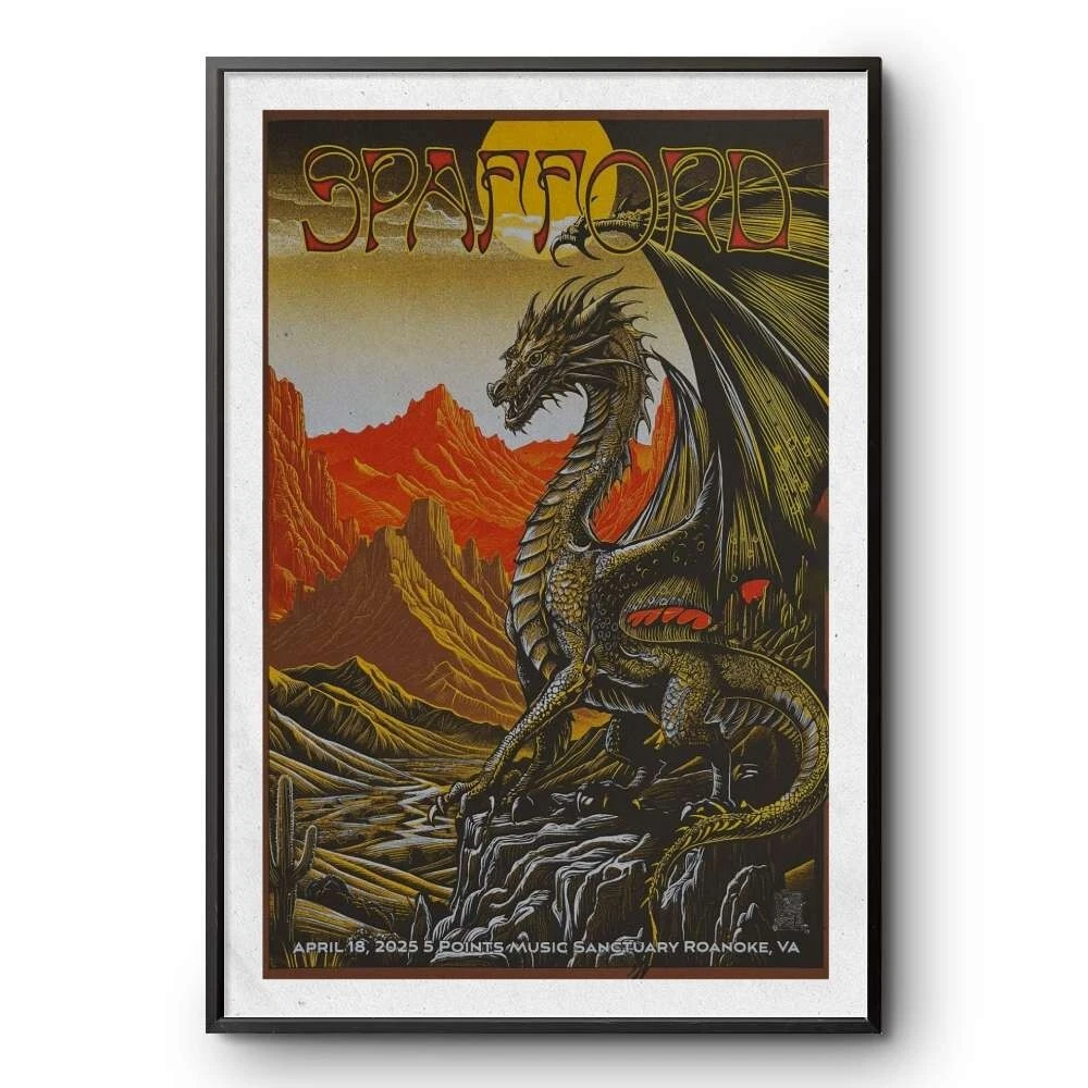 Spafford 5 Points Music Sanctuary Roanoke, VA Apr 18 2025 Tour Poster