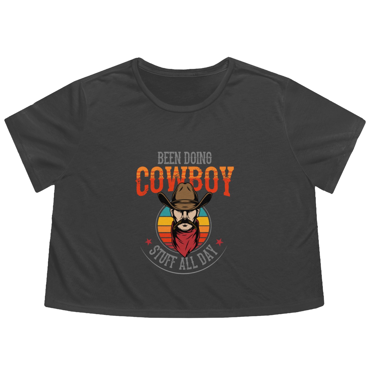 Cowboy, Cowboy country, cowboy stuff Flowy Cropped Tees