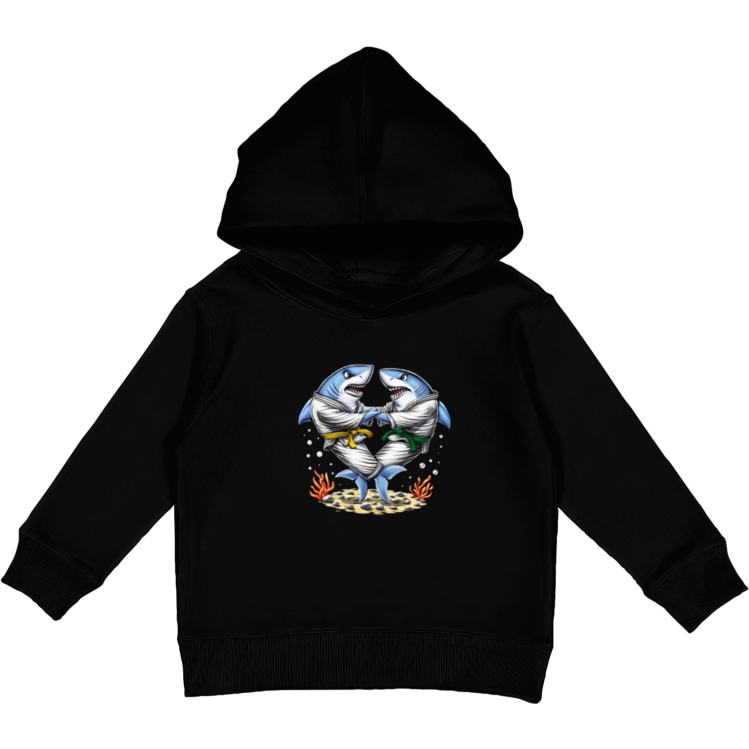 Shark Jiu-Jitsu Wrestlers Kids Pullover Hoodies