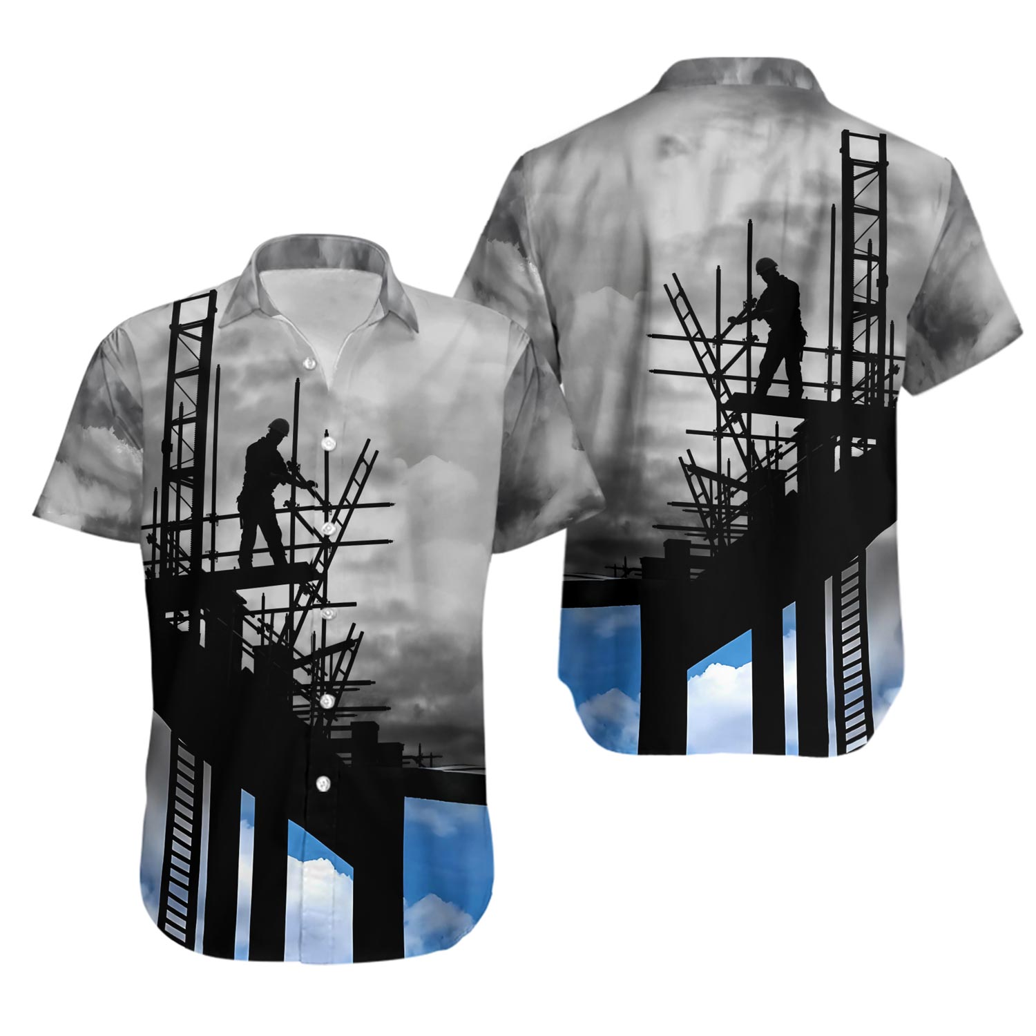 Ironworker Hawaiian Shirt / Ironworker Beach Shirt / Ironworker Hawaii Shirt