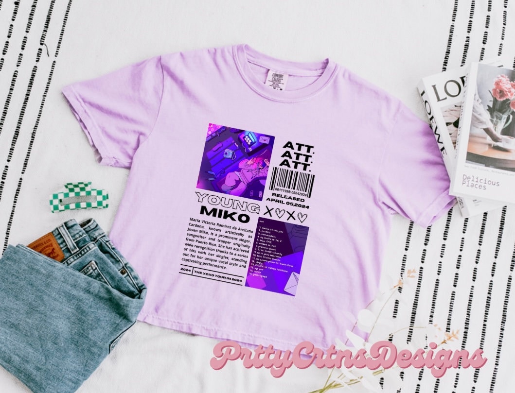 Young Miko xoxo tour merch Shirt| Young Miko Att Crop top | Young Miko merch |young miko Att merch | young miko fans | young miko concert merch | xoxo