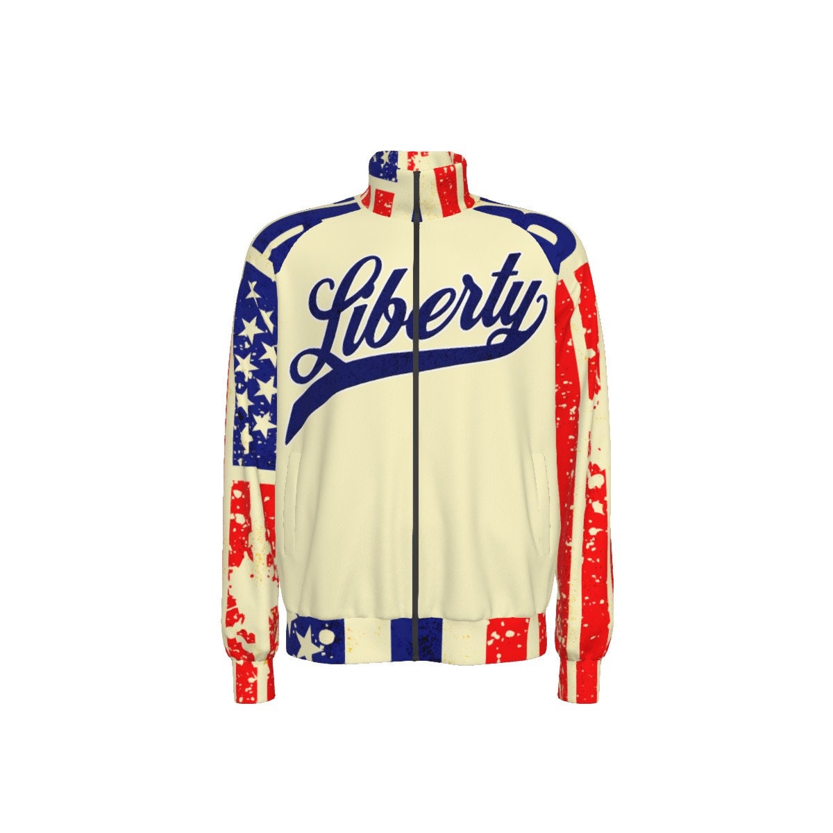 Liberty Men's Raglan-Sleeve Stand Collar Jacket