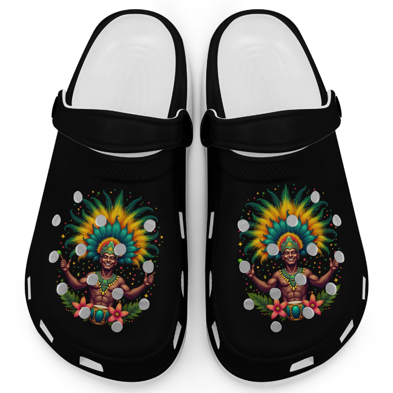 Brazil Carnival Vibrant Clogs Clogs