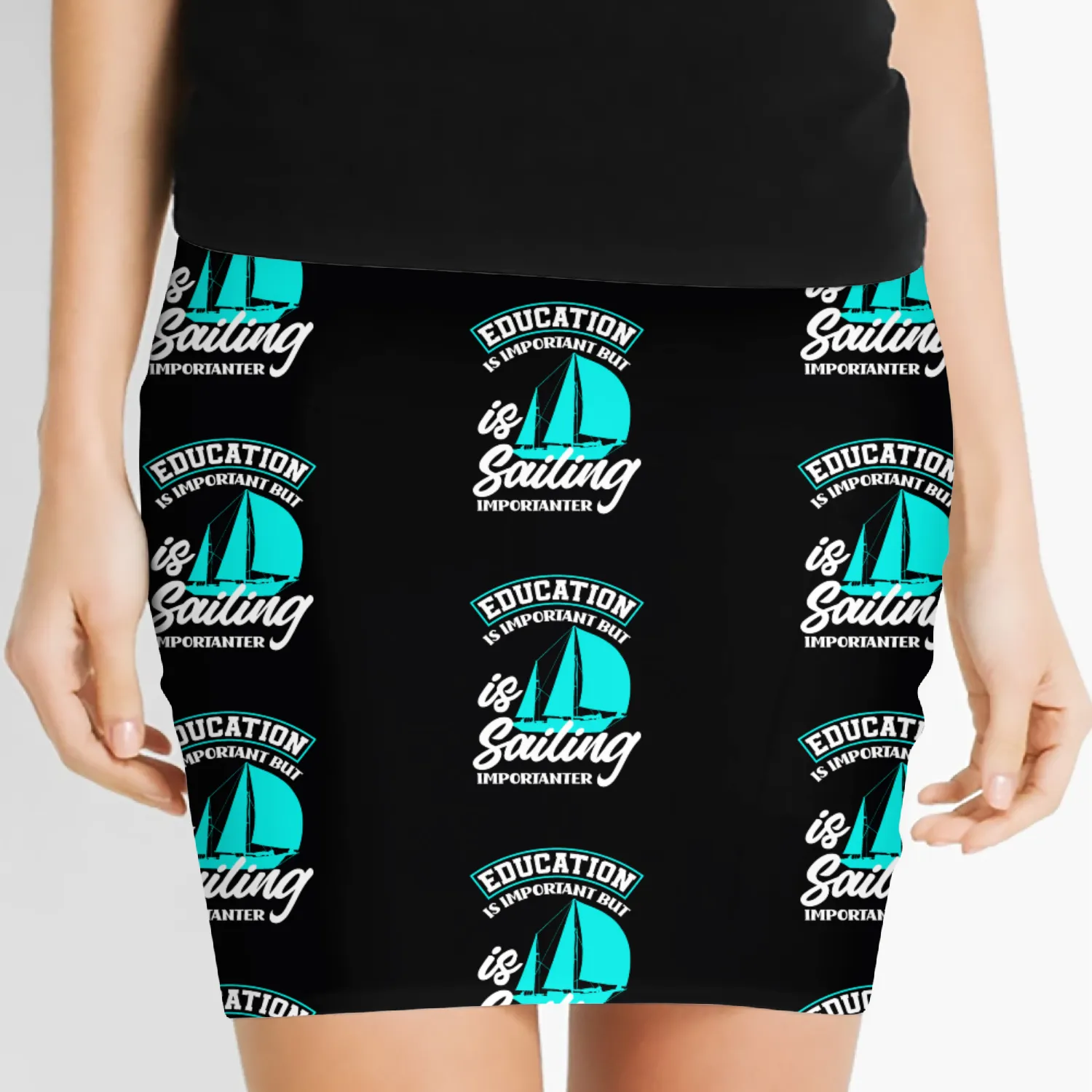 Education Sailboat Sailor Sailing Women's Mini Skirts